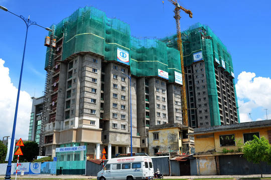 Một dự án địa ốc triển khai sau khi di dời nhà máy trên "đất vàng" của Tập đoàn Công nghiệp Cao su Việt Nam tại TP HCM. (Ảnh: Batdongsan.com)