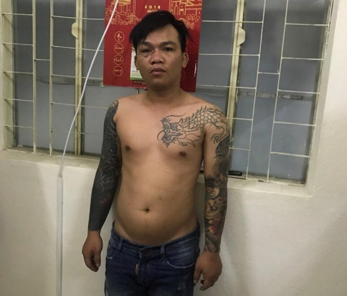 Võ Ngọc Phi tại cơ quan điều tra.