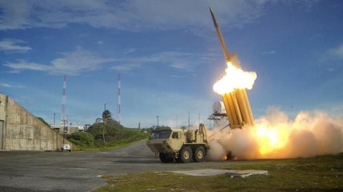 Một vụ thử nghiệm hệ thống phòng chống tên lửa THAAD. (Ảnh: Reuters)