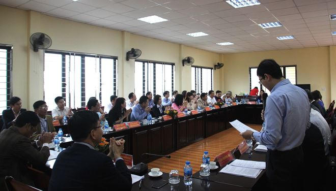 Lãnh đạo nhiều đơn vị liên quan của Bộ Tư pháp cùng tham gia Đoàn công tác