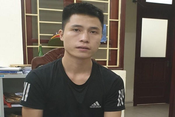 Đào Duy Cường tại cơ quan công an. Ảnh CACC