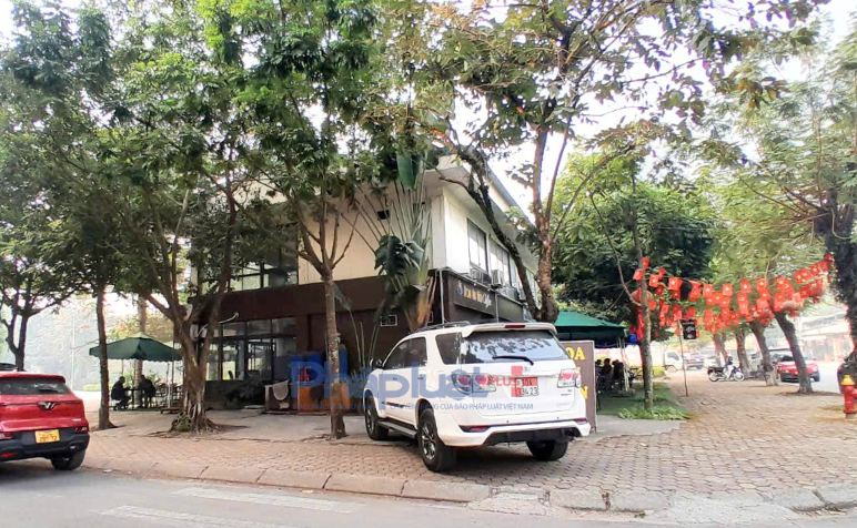 Khu nhà 2 tầng được xây dựng để kinh doanh cà phê trên lô đất CX1.