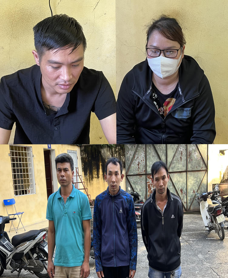 Các đối tượng bị bắt giữ