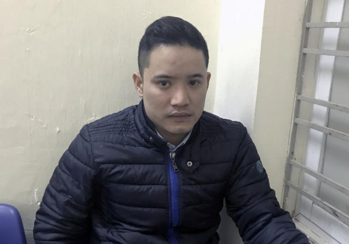 Đối tượng Phạm Ngọc Duy vừa bị bắt giữ tại Sân bay Quốc tế Cát Bi.