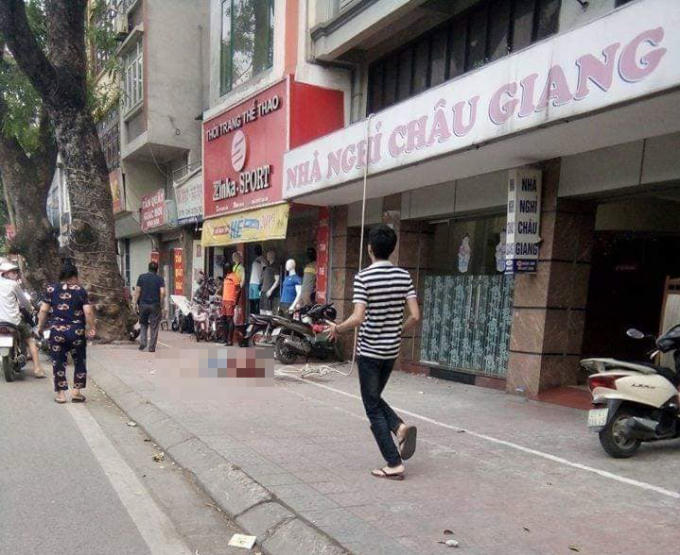 Hiện trường vụ tai nạn.