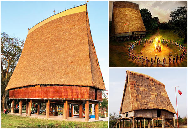 Nhà Rông Tây Nguyên. (Ảnh: doisongdulich365)