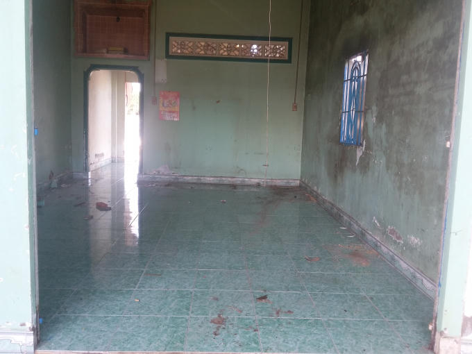 Toàn bộ tài sản đã được di tán khỏi căn nhà.