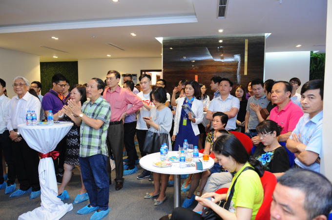 Toàn cảnh lễ mở bán và khai trương căn hộ mẫu Gold Tower.