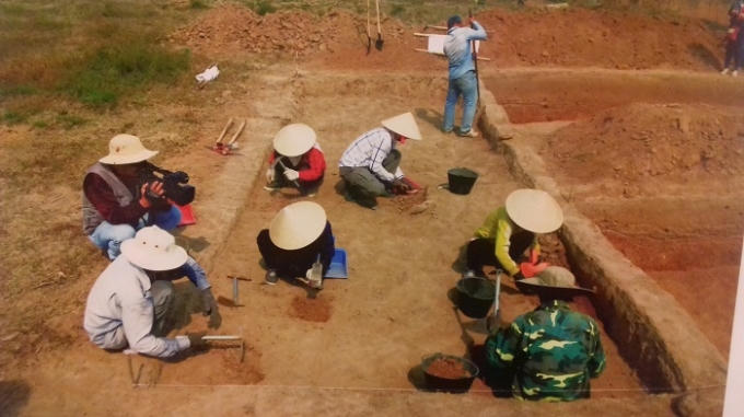 Công tác khai quât khảo cổ được tiến hành ở thị xã An Khê