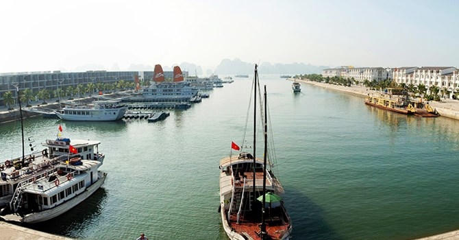 Du lịch là lợi thế để Quảng Ninh phát triển thị trường tiêu thụ nông sản. Ảnh: Cảng tàu khách quốc tế Tuần Châu