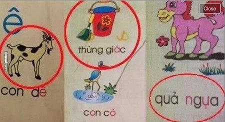 "Quả ngựa" và "Thùng giác"... có lẽ đây là 2 từ ghép mới được người viết sách nghĩ ra để "đổi mới" cách dạy học sinh. Những lỗi sai ngớ ngẩn như thế này khiến dư luận băn khoăn về khâu biên tập, duyệt xuất bản sách hiện nay.