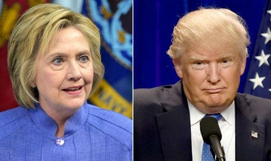 Bà Clinton và ông Trump. (Ảnh: AP)