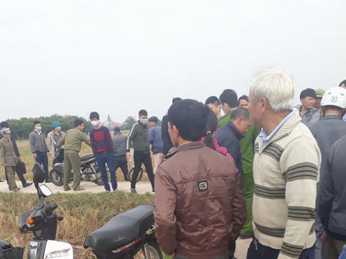 Khu vực phát hiện ra thi thể người phụ nữ.