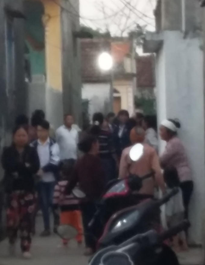 Vụ việc thương tâm khiến người dân thôn Bái Dương bàng hoàng.