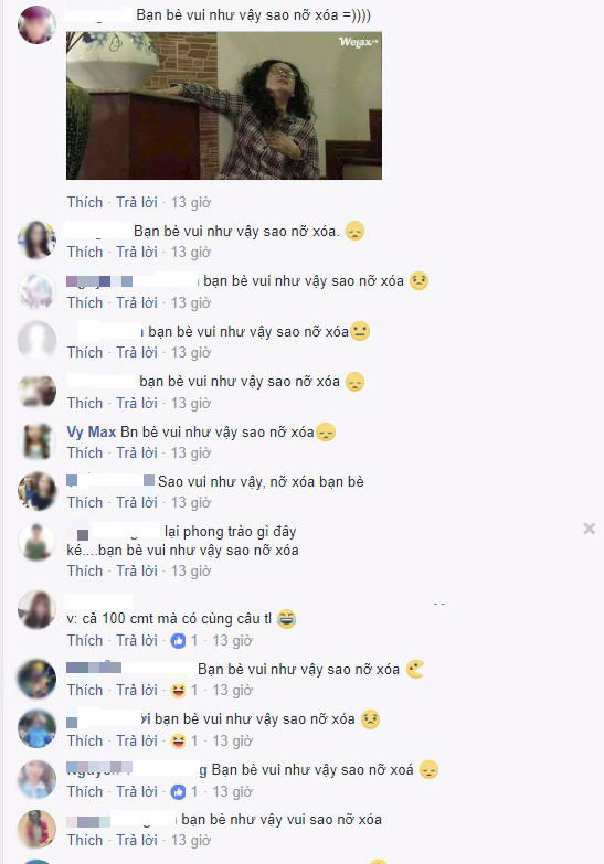 Một câu bình luận duy nhất.