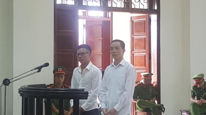 Các bị cáo tại tòa.