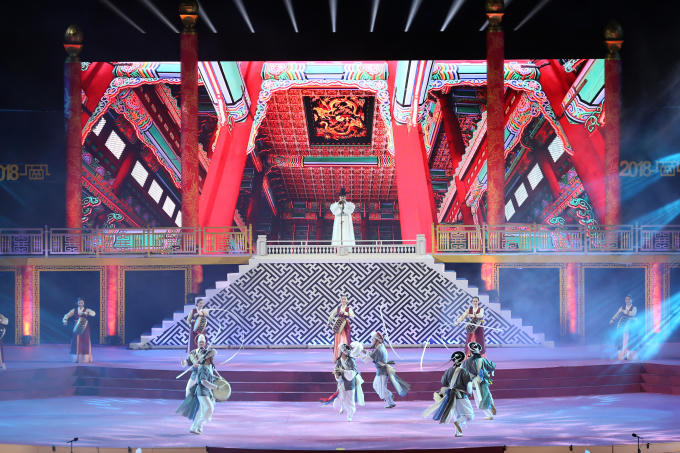 Màn biểu diễn nghệ thuật của Hàn Quốc.