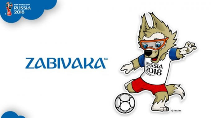 Linh vật của World Cup 2018 là chú sói nâu Zabivaka.