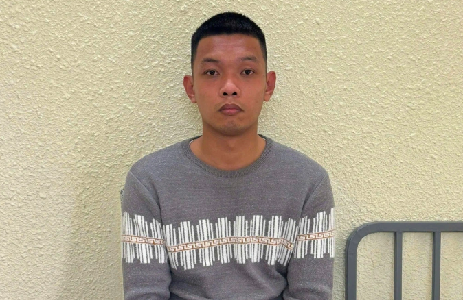 Đối tượng Kiều Ngọc Anh tại cơ quan Công an. Ảnh: CA Hưng Yên.
