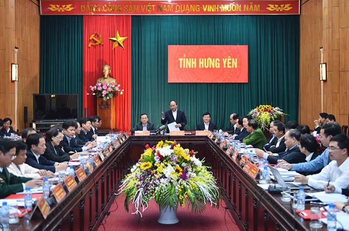 Toàn cảnh buổi làm việc. (Ảnh: VPCP)
