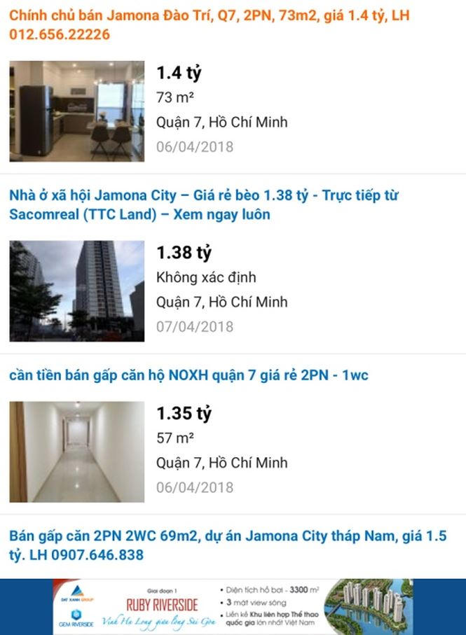 Nhà ở xã hội của TTC rao bán tràn lan