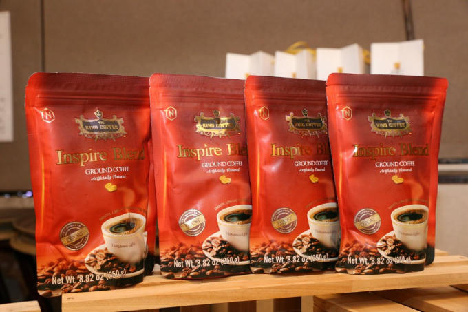 Sản phẩm cà phê rang xay Inspire Blend của King Coffee.