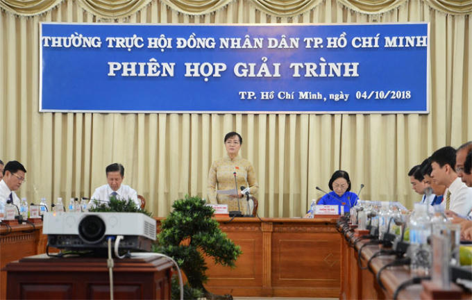 Toàn cảnh phiên họp giải trình. Ảnh: CN