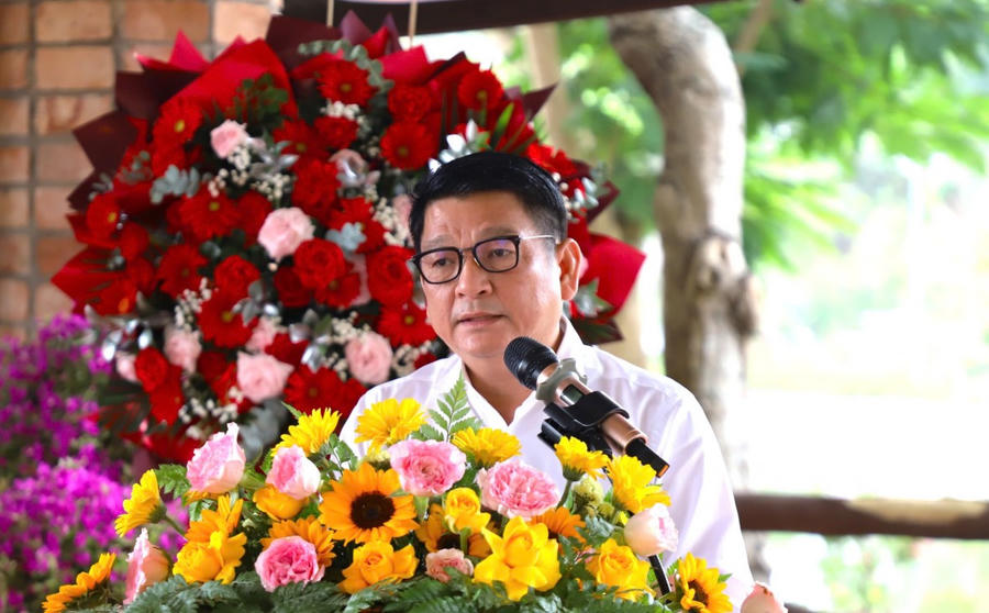 Ông Bùi Quốc Thái - Giám đốc Sở Du lịch tỉnh AN Giang phát biểu tại Hội nghị