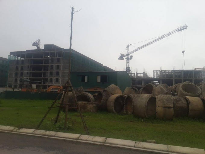 Các hạng mục đang thi công.