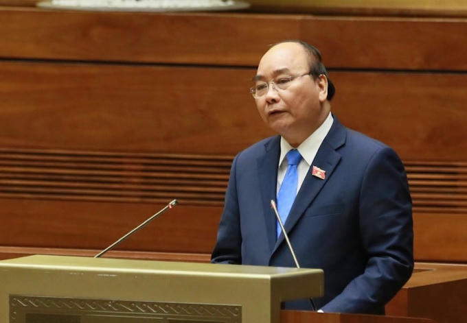 Thủ tướng trả lời chất vấn trước Quốc hội - Ảnh: VGP/Nhật Bắc