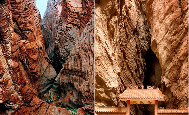 Hẻm núi lớn của dãy Thiên Sơn.