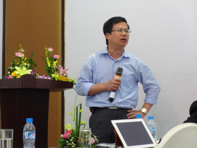 Ông Tống Xuân Chinh - Phó Cục trưởng Cục chăn nuôi - Bộ NN &amp; PTNT phát biểu tại hội thảo. Ảnh: Ngọc Nga