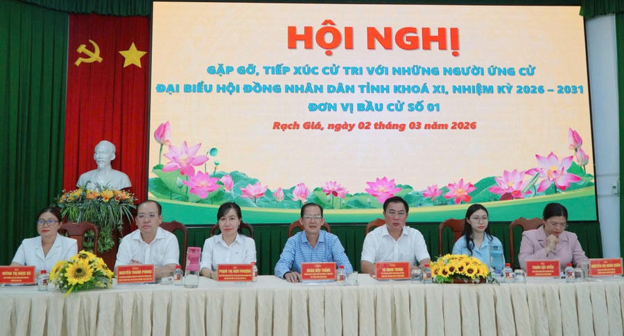 Hội nghị tiếp xúc cử tri để những người ứng cử đại biểu Hội đồng nhân dân tỉnh khóa XI, đơn vị bầu cử số 1