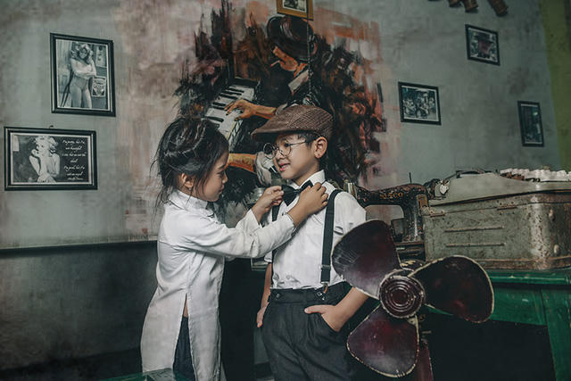 Mẫu nhí đáng yêu trong bộ ảnh hoài cổ