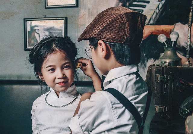 Mẫu nhí đáng yêu trong bộ ảnh hoài cổ