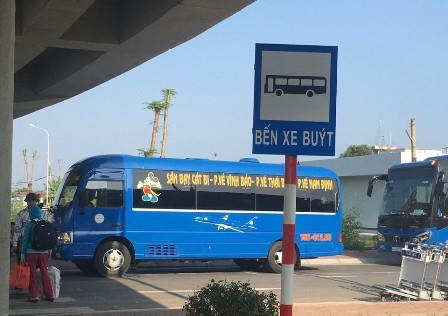 Bến xé buýt "trá hình".