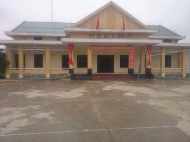 Công trình Nhà văn hóa xã Hương Phú.