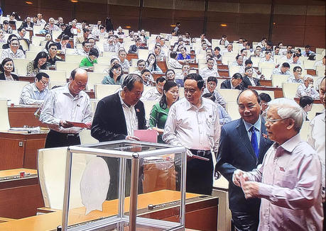 Bỏ phiếu kín phê chuẩn bổ nhiệm Bộ trưởng GTVT, Tổng TTCP.