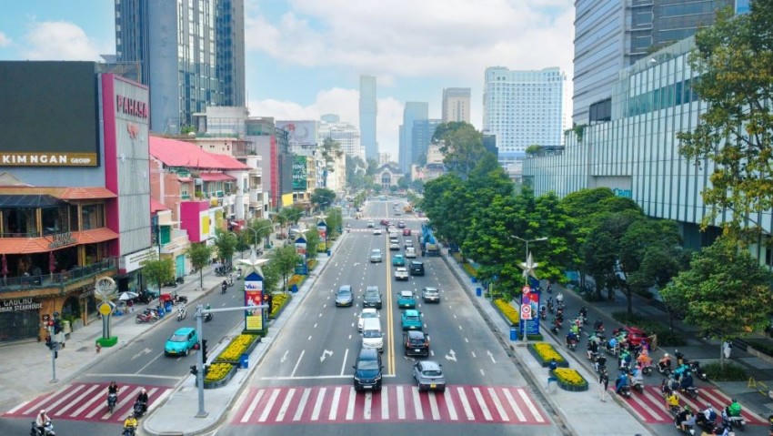 Đường Lê Lợi được chỉnh trang cuối năm 2025.