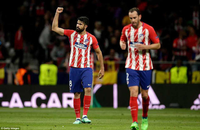 Atletico Madrid lọt vào chung kết sau khi đánh bại Arsenal với tỉ số 1-0. (Ảnh: Getty Images)