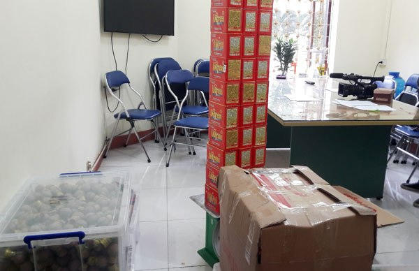 Tang vật thu được từ vụ án.