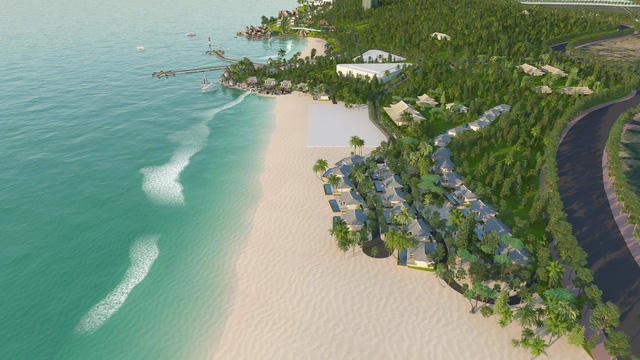 Quần thể biệt thự nghỉ dưỡng The Pearl Sa Huỳnh - Quảng Ngãi, một trong những dự án được công bố của Central Capital trong 2022.