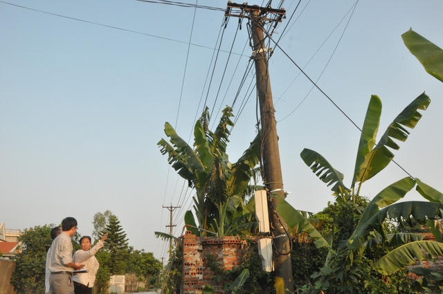 Trong khi leo lên cột điện để sửa chữa, lắp đặt, công nhân điện lực bị điện giật tử vong. (Ảnh Báo Quảng Ninh)