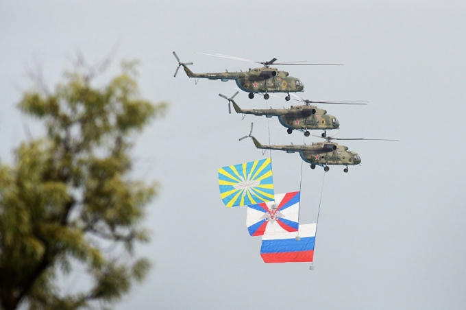 Màn trình diễn của Mi-8. (Ảnh: Sputnik).
