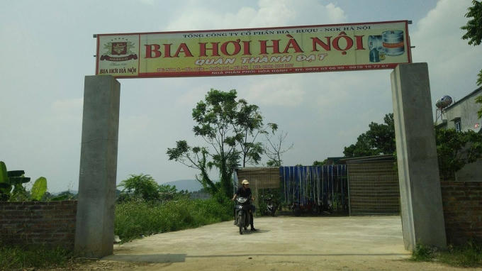 Quán bia nơi xảy ra sự việc trên.