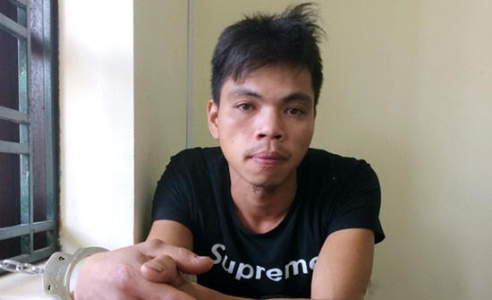 Đối tượng Lâm Văn Thao tại cơ quan CSĐT. (Ảnh: Báo mới).