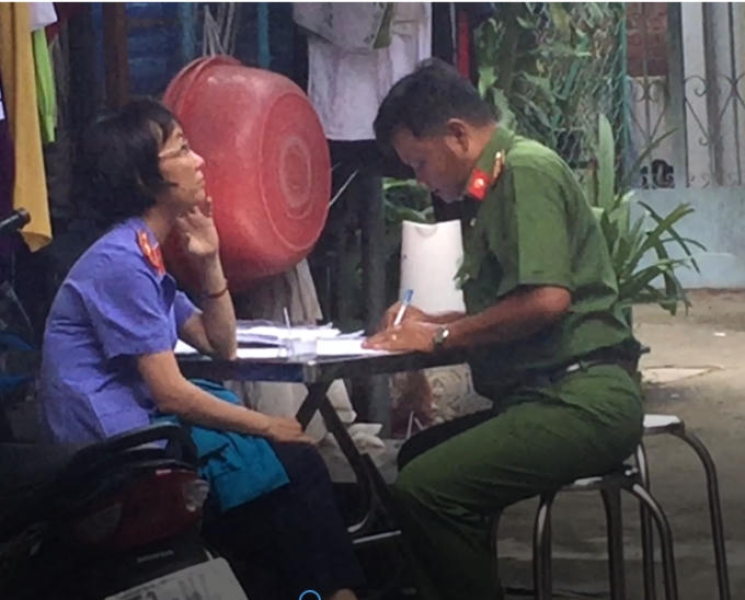 Cơ quan chức năng có mặt để làm rõ sự việc