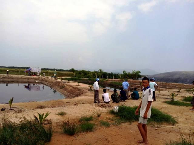 Hiện trường nơi vị cán bộ thú y tử vong.