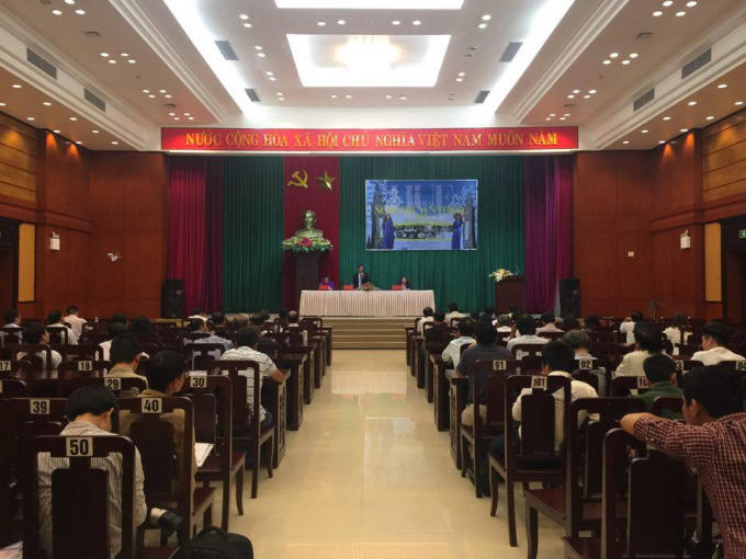 Toàn cảnh buổi họp báo.