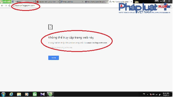 Website của hãng nước 24 Quốc tế cũng không tồn tại.